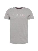 TOMMY HILFIGER Bluser & t-shirts 'New York'  marin / grå-meleret / grenadine / hvid