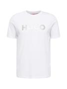 HUGO Bluser & t-shirts 'Dulivio'  sølv / hvid