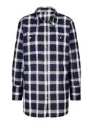 heine Bluse  marin / hvid