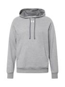 UNDER ARMOUR Sportsweatshirt  grå-meleret / hvid