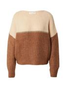 Guido Maria Kretschmer Women Pullover 'Isabell'  lysebeige / brun / guld