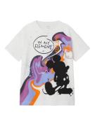 NAME IT Bluser & t-shirts 'DUBAJA MICKEY'  creme / lilla / orange / sort