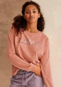 LASCANA Sweatshirt  røgblå / choko / abrikos / lyserød