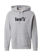 LEVI'S ® Sweatshirt 'Relaxed Graphic Hoodie'  grå-meleret / sort