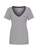 LEVI'S ® Shirts 'Perfect Vneck'  mørkegrå / hvid