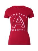 AÉROPOSTALE Shirts 'NINETEEN EIGHTY 7'  rød / hvid