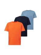 KnowledgeCotton Apparel Bluser & t-shirts  navy / lyseblå / orange