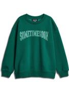 SOMETIME SOON Sweatshirt 'Winters'  smaragd / jade / hvid