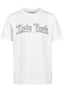 Mister Tee Shirts 'New York'  sort / hvid