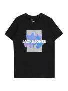 Jack & Jones Junior Shirts 'FLORALS'  blå / lilla / sort / hvid