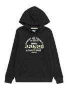 Jack & Jones Junior Sweatshirt 'MINDS'  pastelgul / sort / naturhvid