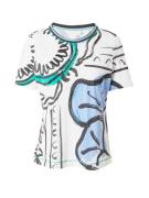 Sportalm Kitzbühel Shirts 'Vapiano'  cyanblå / lyseblå / sort / hvid