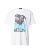 REPLAY Bluser & t-shirts  lyseblå / sort / hvid