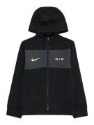 Nike Sportswear Sweatjakke 'AIR'  gul / mørkegrå / sort / hvid