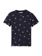 TOM TAILOR Bluser & t-shirts  navy / abrikos / lyserød / hvid