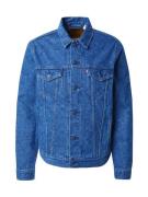LEVI'S ® Overgangsjakke 'The Trucker Jacket'  indigo / blue denim / rød / hvid