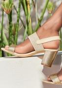 LASCANA Sandaler  beige / guld