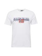 NAPAPIJRI Bluser & t-shirts 'S-AYLMER'  creme / marin / cranberry / hvid