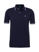 UNITED COLORS OF BENETTON Bluser & t-shirts  blå / mørkeblå / hvid