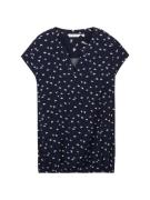 Tom Tailor Women + Bluse  navy / hvid