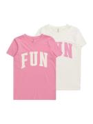 KIDS ONLY Bluser & t-shirts 'MERLE'  lys pink / hvid