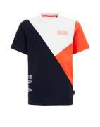 WE Fashion Shirts  marin / orange / lys rød / hvid