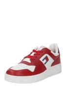Tommy Jeans Sneaker low 'RETRO BASKET ESS ZION 3A3'  navy / rød / hvid