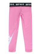 Nike Sportswear Bukser  pink / sort / offwhite