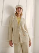 Guido Maria Kretschmer Women Blazer 'Ava'  hvid-meleret