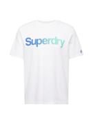 Superdry Bluser & t-shirts  blå / aqua / hvid