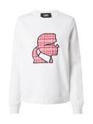 Karl Lagerfeld Sweatshirt  rød / pastelrød / sort / offwhite