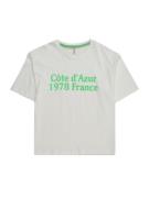 KIDS ONLY Bluser & t-shirts 'SINNA'  grøn / hvid
