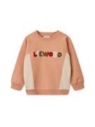 Liewood Sweatshirt  nude / sand / mørkerød / hvid