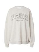 TOPSHOP Sweatshirt 'Paris'  ecru / grå / sort
