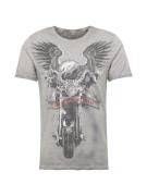 Key Largo Bluser & t-shirts 'MT SUNSET HILLS'  grå / antracit / rød / hvid
