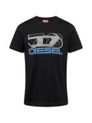 DIESEL Bluser & t-shirts  mørkeblå / sort / hvid