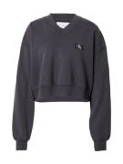 Calvin Klein Jeans Sweatshirt  mørkegrå / sort / hvid