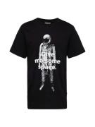 DEDICATED. Bluser & t-shirts 'Stockholm Give Me Some Space'  sort / hvid