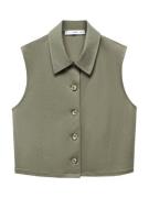 MANGO Vest 'CINTIA'  oliven