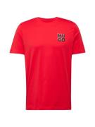 HUGO Bluser & t-shirts 'Dimoniti'  rød / sort / hvid
