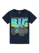 NAME IT Shirts 'ARAV HOTWHEELS'  navy / turkis / grafit / hvid