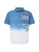 CAMP DAVID Skjorte  blå / orange / sort / hvid