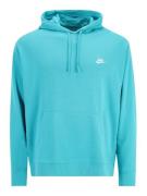 Nike Sportswear Sweatshirt 'Club'  aqua / hvid