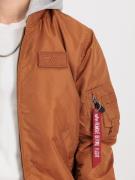 ALPHA INDUSTRIES Overgangsjakke  cognac / lysegrå