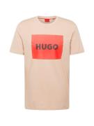 HUGO Bluser & t-shirts 'Dulive222'  beige / rød / sort