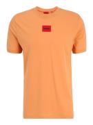 HUGO Bluser & t-shirts 'Diragolino212'  abrikos / rød / sort