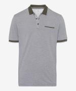 BRAX Bluser & t-shirts 'Paddy'  grå-meleret / oliven / hvid
