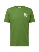WOOD WOOD Bluser & t-shirts 'Ace AA'  græsgrøn / hvid