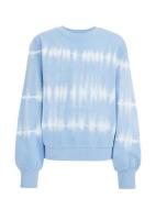 WE Fashion Sweatshirt  lyseblå / hvid