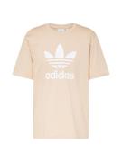 ADIDAS ORIGINALS Bluser & t-shirts 'Adicolor Trefoil'  beige / hvid